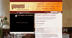 Desktop Screenshot of giovanni-pizzeria.at