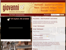 Tablet Screenshot of giovanni-pizzeria.at